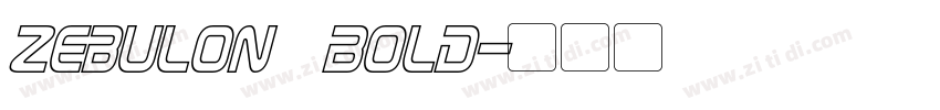 Zebulon Bold字体转换